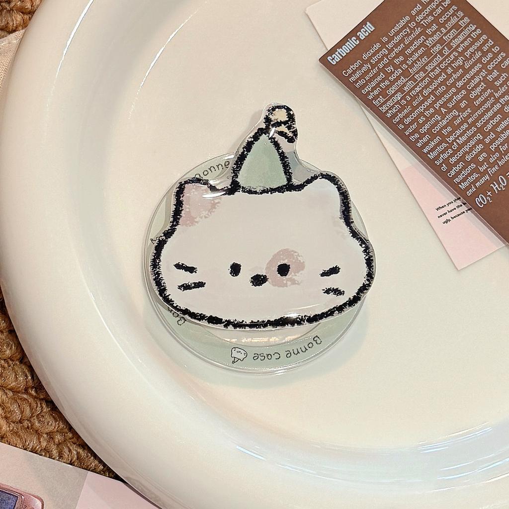 For Magsafe Magnetic Holder Cute Cartoon Animal Mobile Phone Air Bag Holder Retractable Portable Desktop