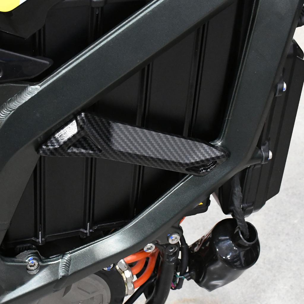 For Surron Ultra Bee Carbon Fiber Battery Protect Cover Water Transfer Printing Battery Baffle E-bike for Surron Motorcycle Part