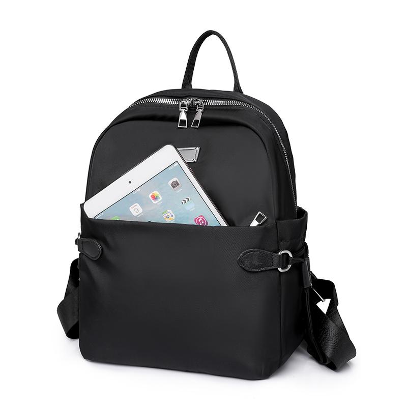 Rucsac din nailon pentru femei Rucsac sport de culoare uni