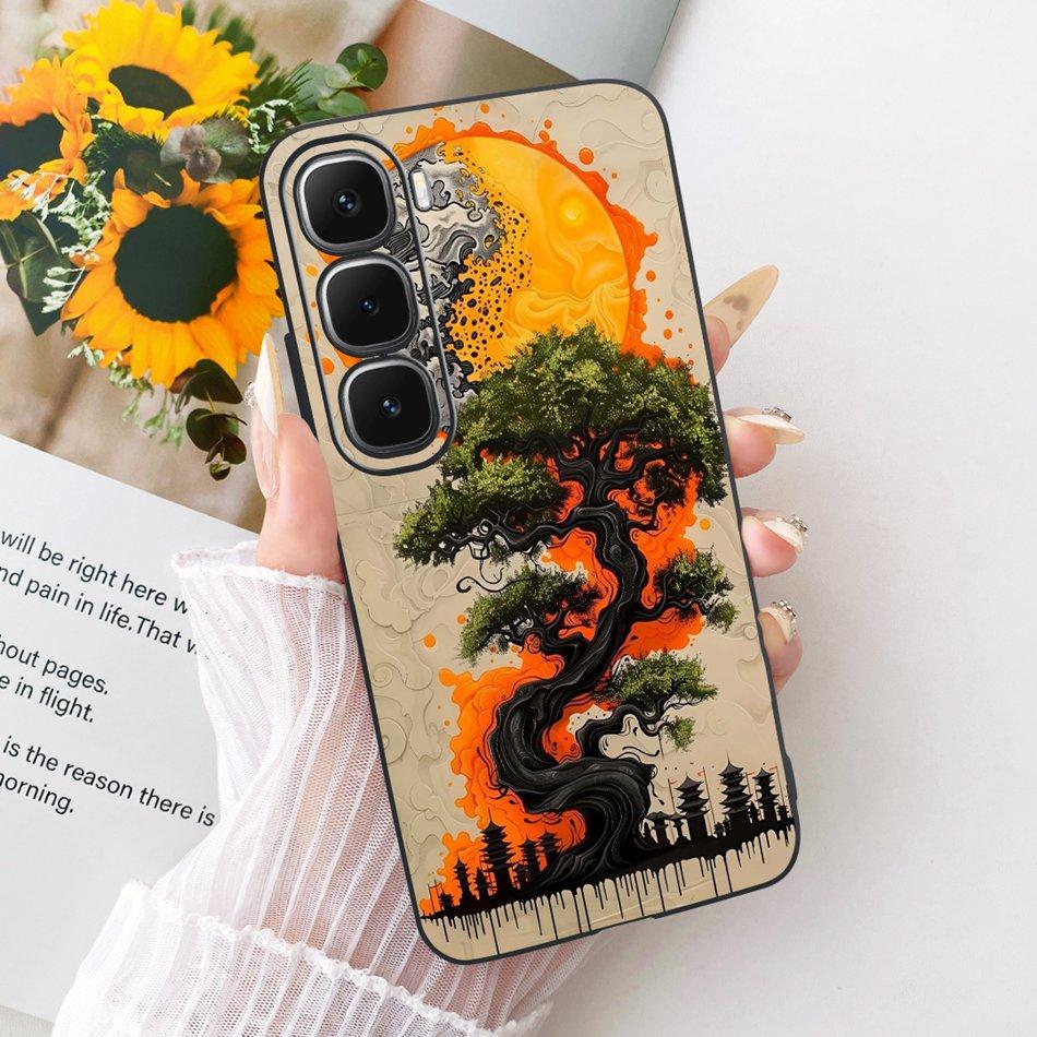 For Infinix Hot 60 60i 4G X6728 X6726 Cool Dragon Tiger Pattern Phone Case For Hot60 Hot60i 4G Black Silicone Soft Cases Bumpers