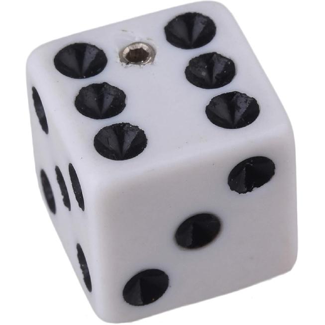 9PCS Three Color Unique Dice Style Electric Guitar Volume Control Knobs with Wrench Plastic Musical Parts