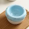 Cute Donut Shape Ceramic Pet Bowl Elevated Cat Bowl Protects Cervical Vertebrae Pet Supplies