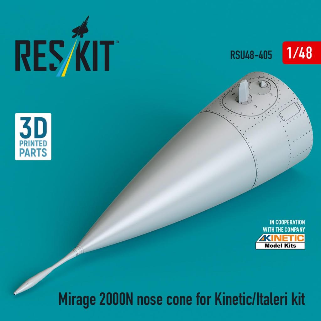 Reskit Mirage 2000N Radome Plastic Model Kit Parts 1/48 (for Kinetic/Italeri) RSKU48-0405 (Airplane)
