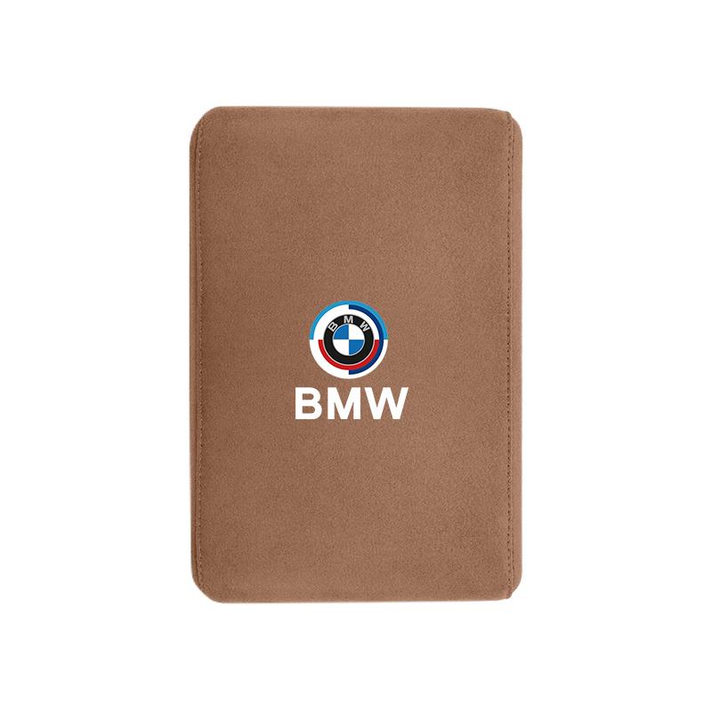T12BMW Car Armrest Mats Suede Memory Foam Thickening Arm Rest Cushion For X3 E90 E46 X1 X2 F30 F10 E91 E28 X4 E60 E39 X5 X6 E30 E87