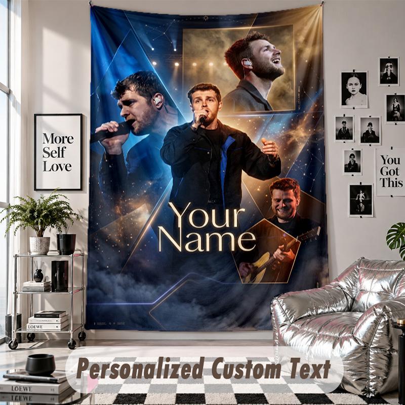 Wandbehang mit individuellem Namen & Text, Alex Warren Dekorationstextil für das Schlafzimmer