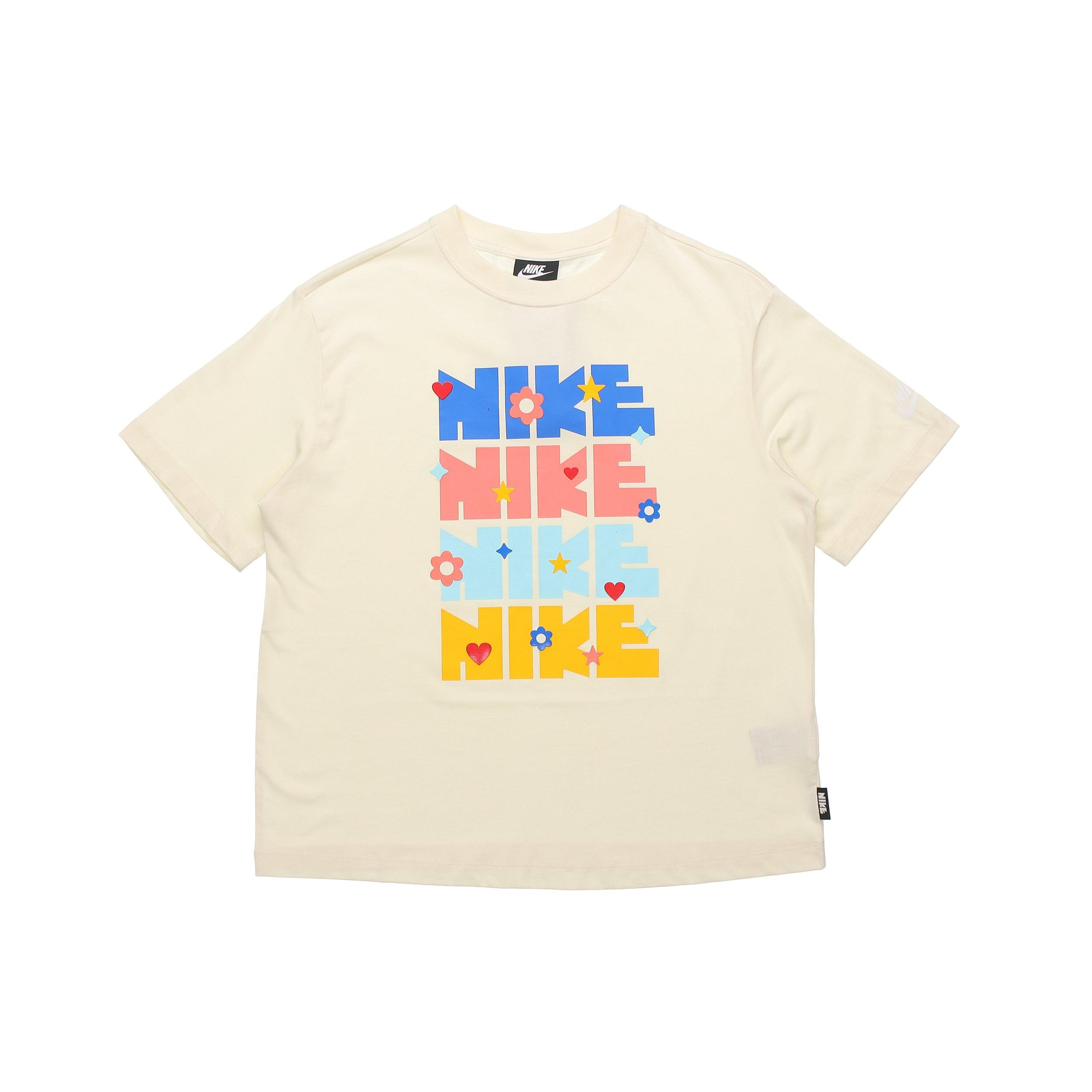 (WMNS) Nike Sportswear Essential Printing Round-neck  Beige  Women s DJ5377-111 M