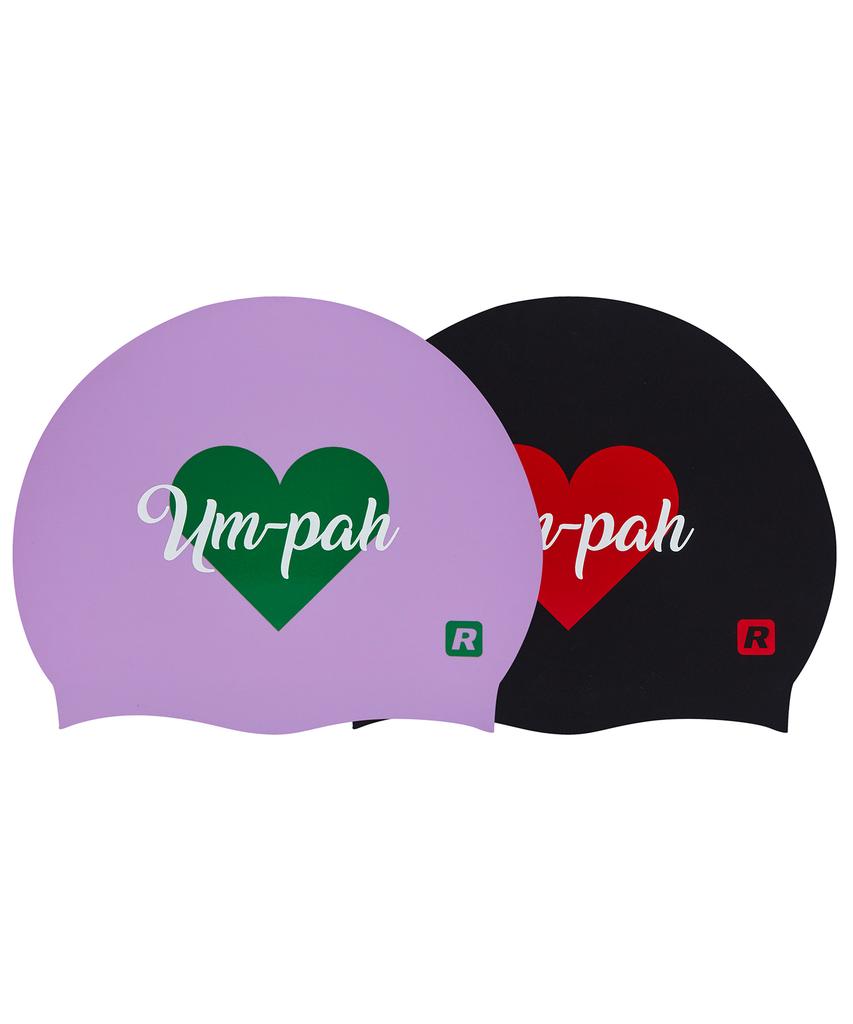 Laelliseupocheu [Oruc807 Pur] Sonic Heart Silicone Swim Cap Purple