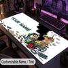 Custom Text Big Mousepad, Extended Desk Pad For Laptop Work GameGaston Lagaffe