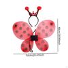 Ladybug Wing Costume Set for Masquerade Halloween Carnival Birthday Festival