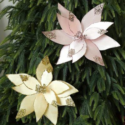 1 Stück Weihnachtsdekoration, Weihnachtsbaum, Künstliche Blumen, Feierdekorationen