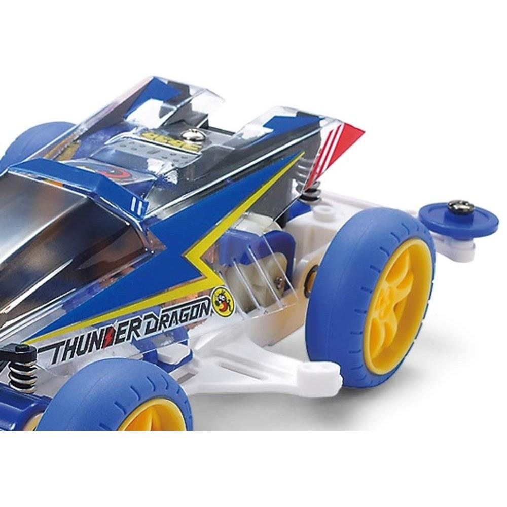 Tamiya Mini 4WD Thunder Dragon Clear Polycarbonate Body VS Chassis 95336