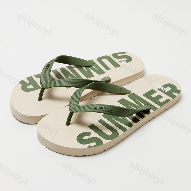 Fashion Men Slippers Flip Flops 2025 Summer Flat Shoes Non-slip Fashion Soft Trendy Open Toe Home Breathable Outdoor Men Beach Slippers