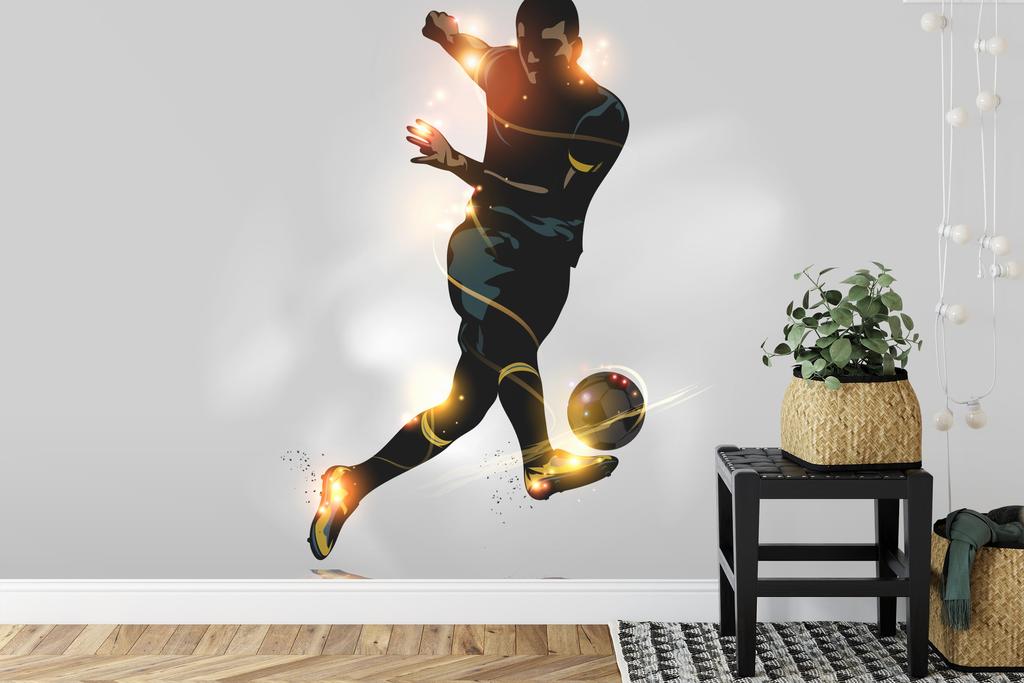 Photomural Soccer Player Scoring A Goal Self-Adhesive Mural 360x240