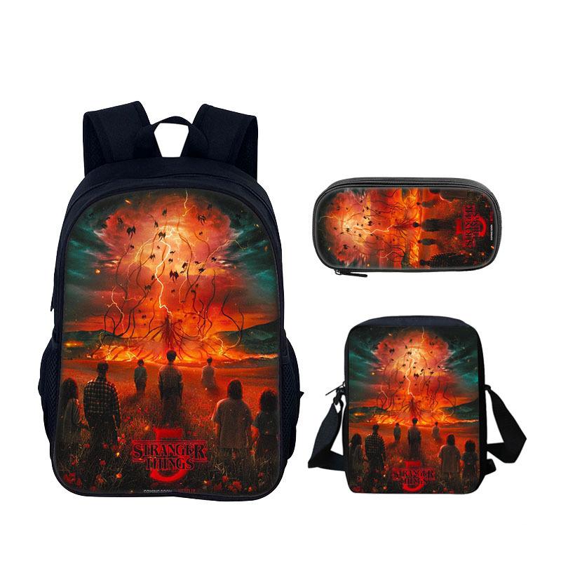 Школьный рюкзак Stranger Things Набор из трех предметов KTB Backpack three-piece set