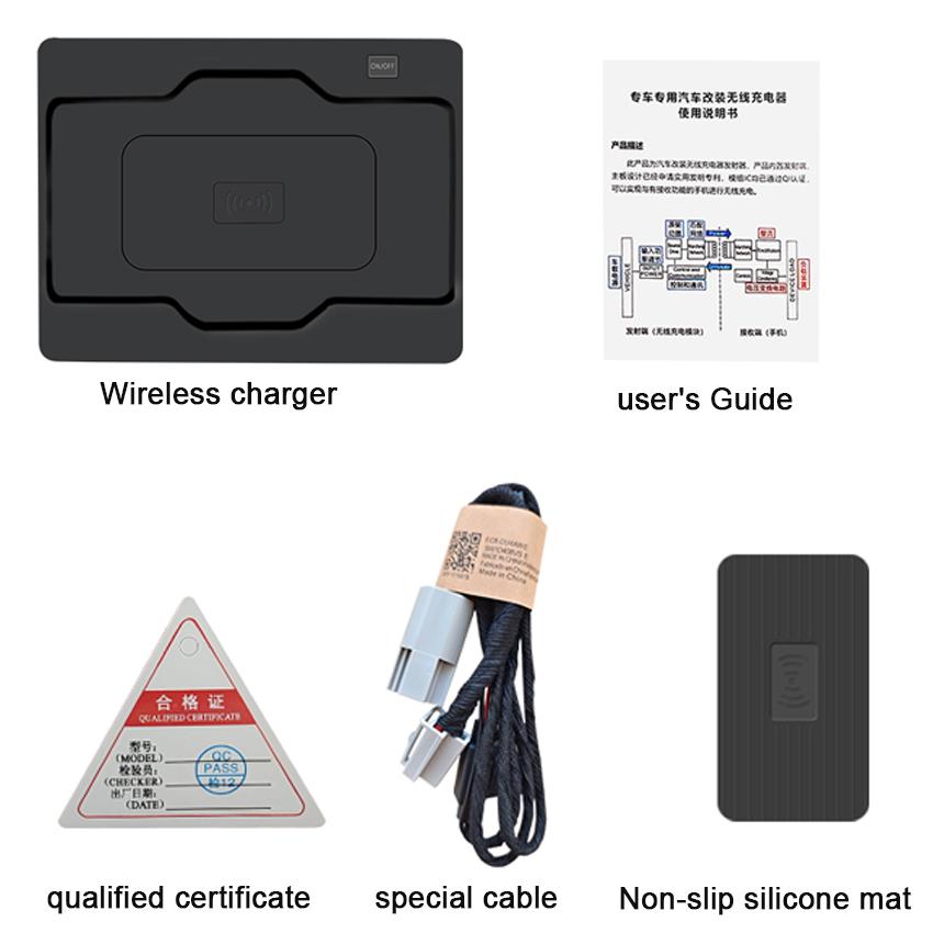 

Новый! 15 Вт автомобильные аксессуары специальная встроенная беспроводная зарядная панель QI для телефона для Land Rover Discovery Sport 2020 2021 2025 2025