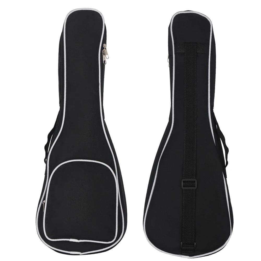 IRIN 23 Inch Ukulele Bag Black Foldable Soft Case Oxford Cloth Ukulele Mini Guitar Shoulder Backpack Guitar Parts & Accessories