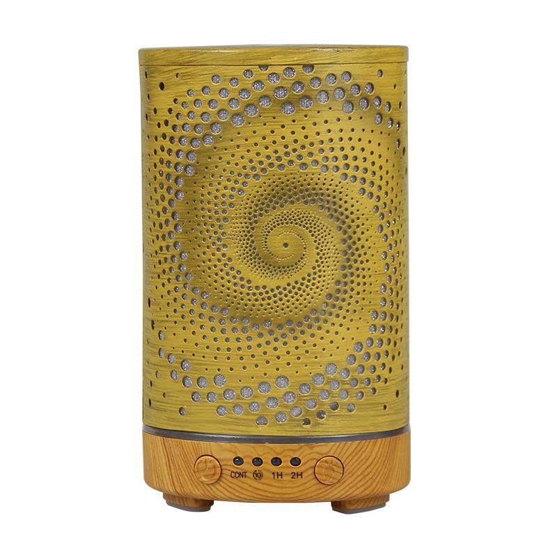 New Aroma Diffuser Air Humidifier Ultrasonic Cool Mist Maker Fogger LED Essential Oil Hollow Pattern Lamp Difusor Auto Shut-off