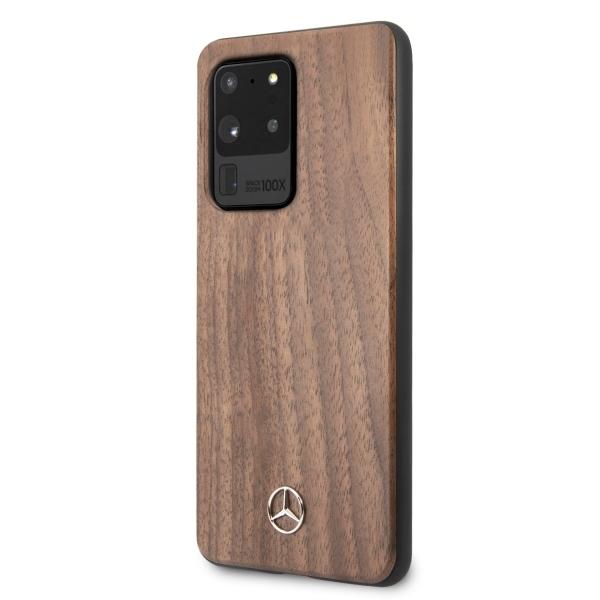 Etui do Samsung Galaxy S20 Ultra Mercedes Wood Line Orzechowe