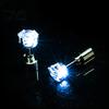Women Stud Earring 1Pc Ear Flashing Eye-catching High Transparency Handmade Faux Crystal Decorate Portable LED Accessories