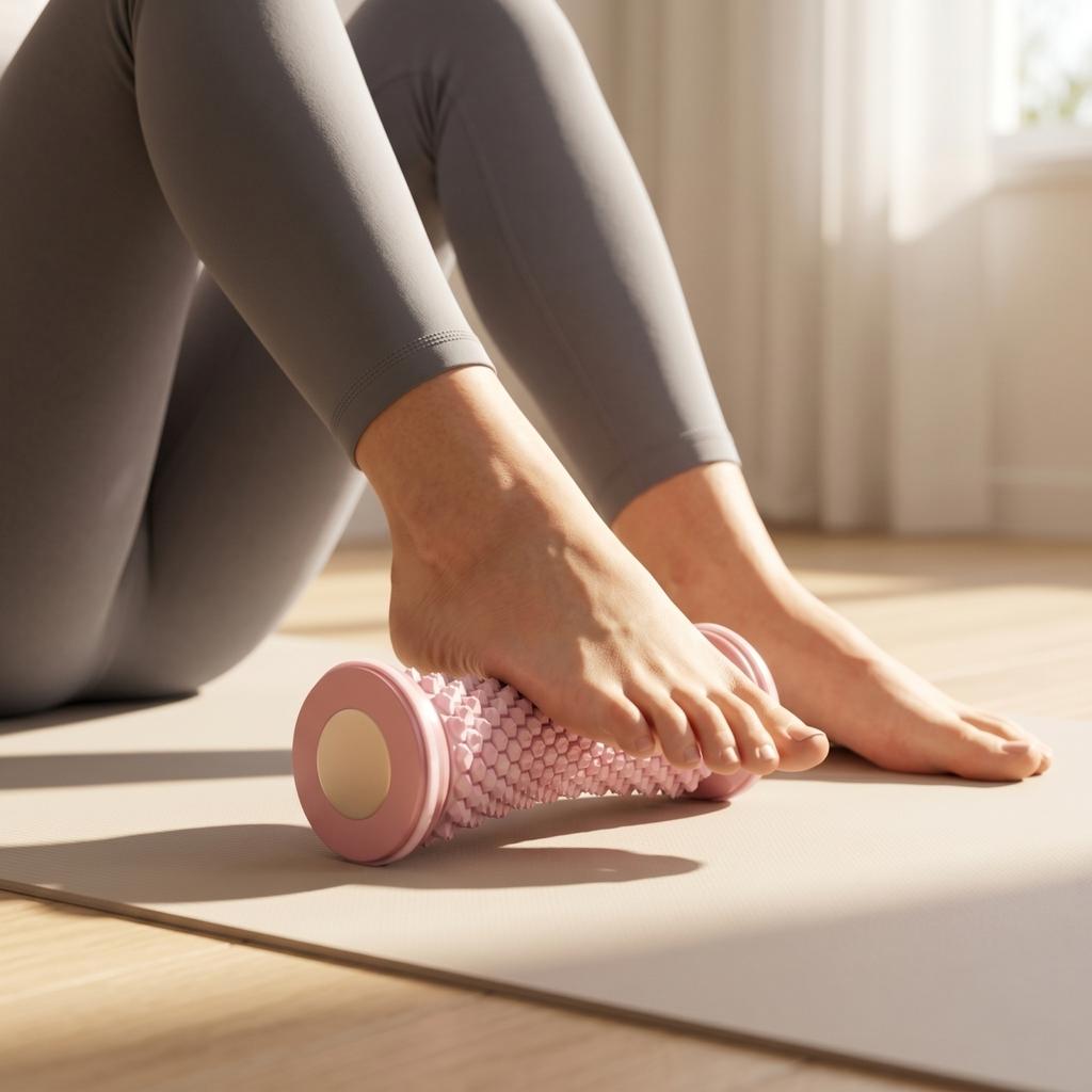 Foot Massage Roller for Plantar Fasciitis Relief and Muscle Relaxation Foot Roller for Yoga Exercise and Muscle Training At Home