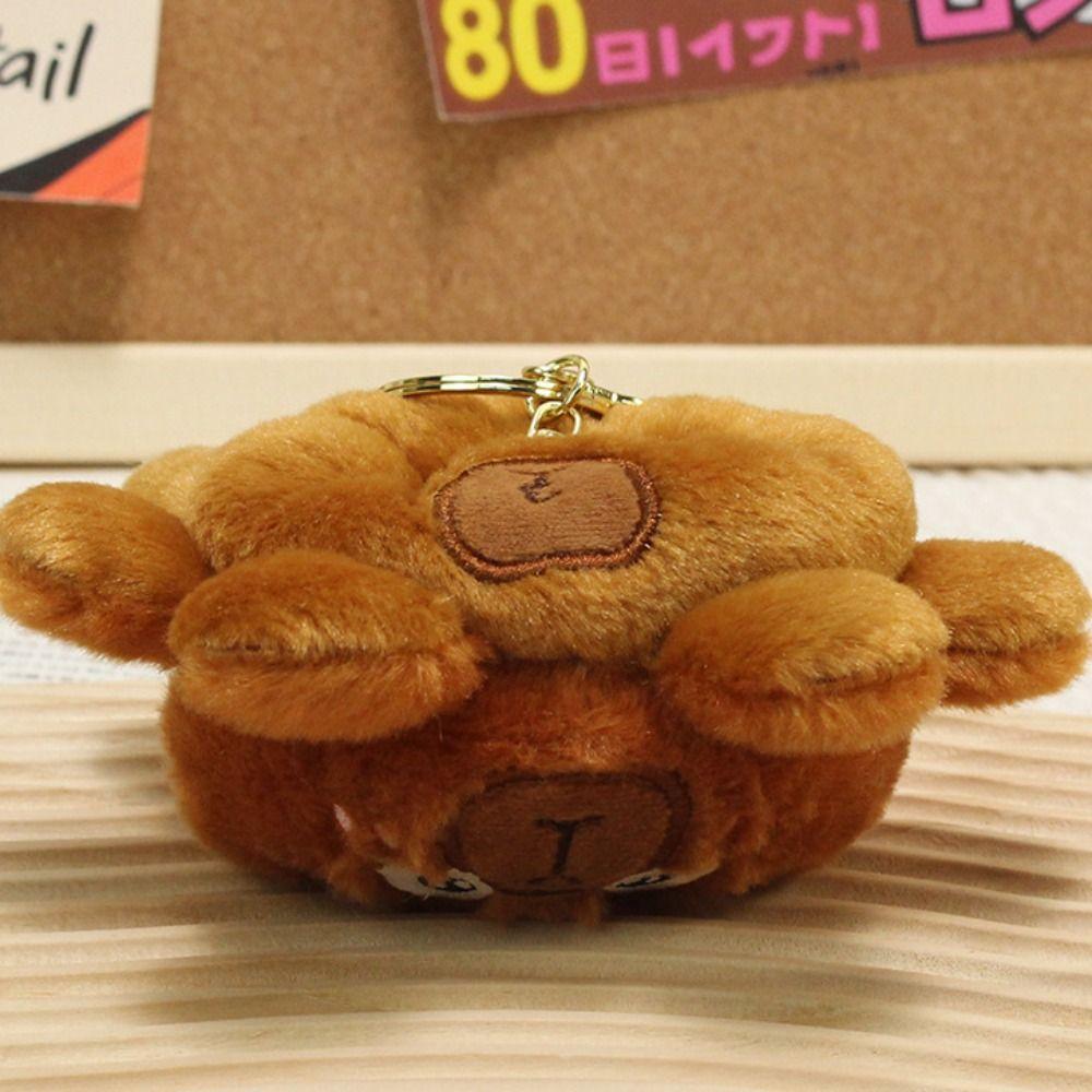 Double-Sided Plush Flipped Capybara Keychain Cartoon Capybara Doll Pendant  Birthday Party Decor