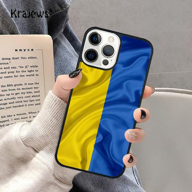 Ukrainian Flag Soft Phone Case For iPhone 17 Air 16 15 14 Max Plus 11 12 13 Pro Max Phone Cover coque Shell Fundas