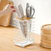 Multiple Slots Kitchen Cutter Holder Ventilated Cutter Storage Rack Kitchen Cutter Organizer Gift