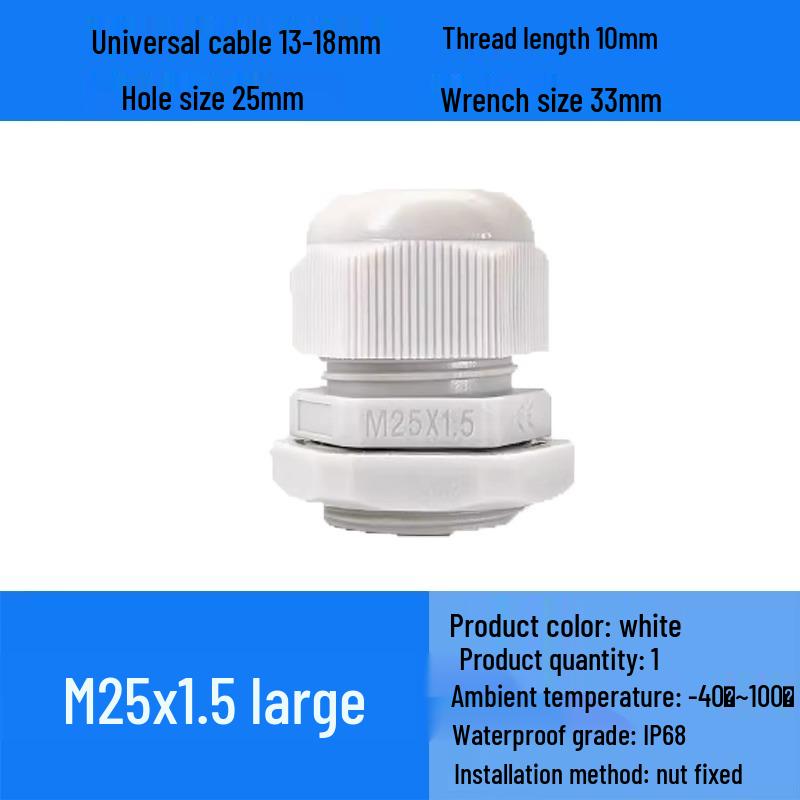 M Series Waterproof Nylon Cable Gland Connector