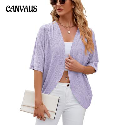 Cardigan da donna estivo Nuovo cardigan a maniche lunghe tinta unita cardigan lavorato a maglia camicia condizionatore d'aria