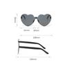 5pcs Jelly Peach Heart Sunglasses Female Street Photo Trendsetter Love Glasses Photo Cute Funny Sunglasses