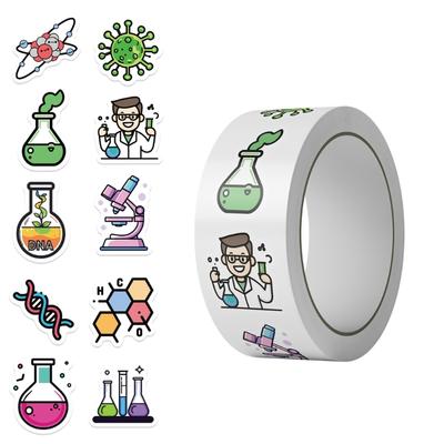 Autocollants adhésifs imperméables sur le thème du laboratoire scientifique créatif pour voiture, adaptés aux coques de téléphone, aux cahiers et aux projets de bricolage.