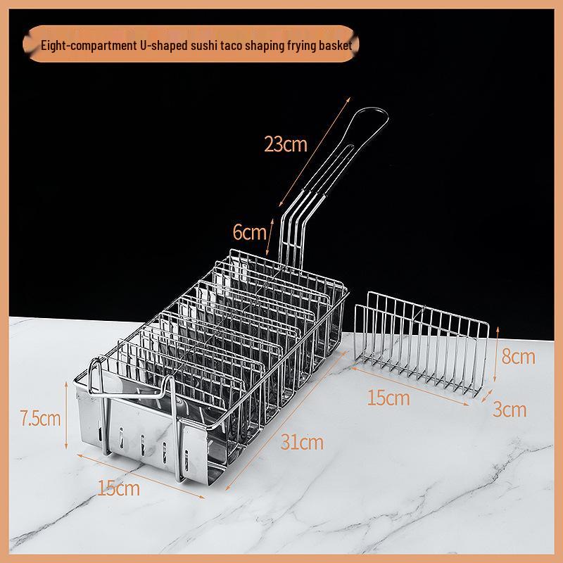 304 Stainless Steel V-Shaped Taco Holder for 2 or 3 Tortillas