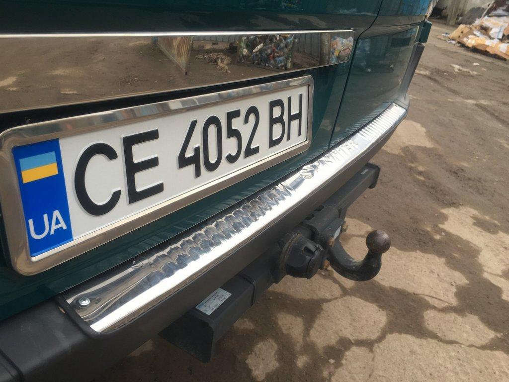 Планка над номером (нерж.) OmsaLine - Итальянская нержавейка для Mercedes Sprinter W906 2006-2018 гг