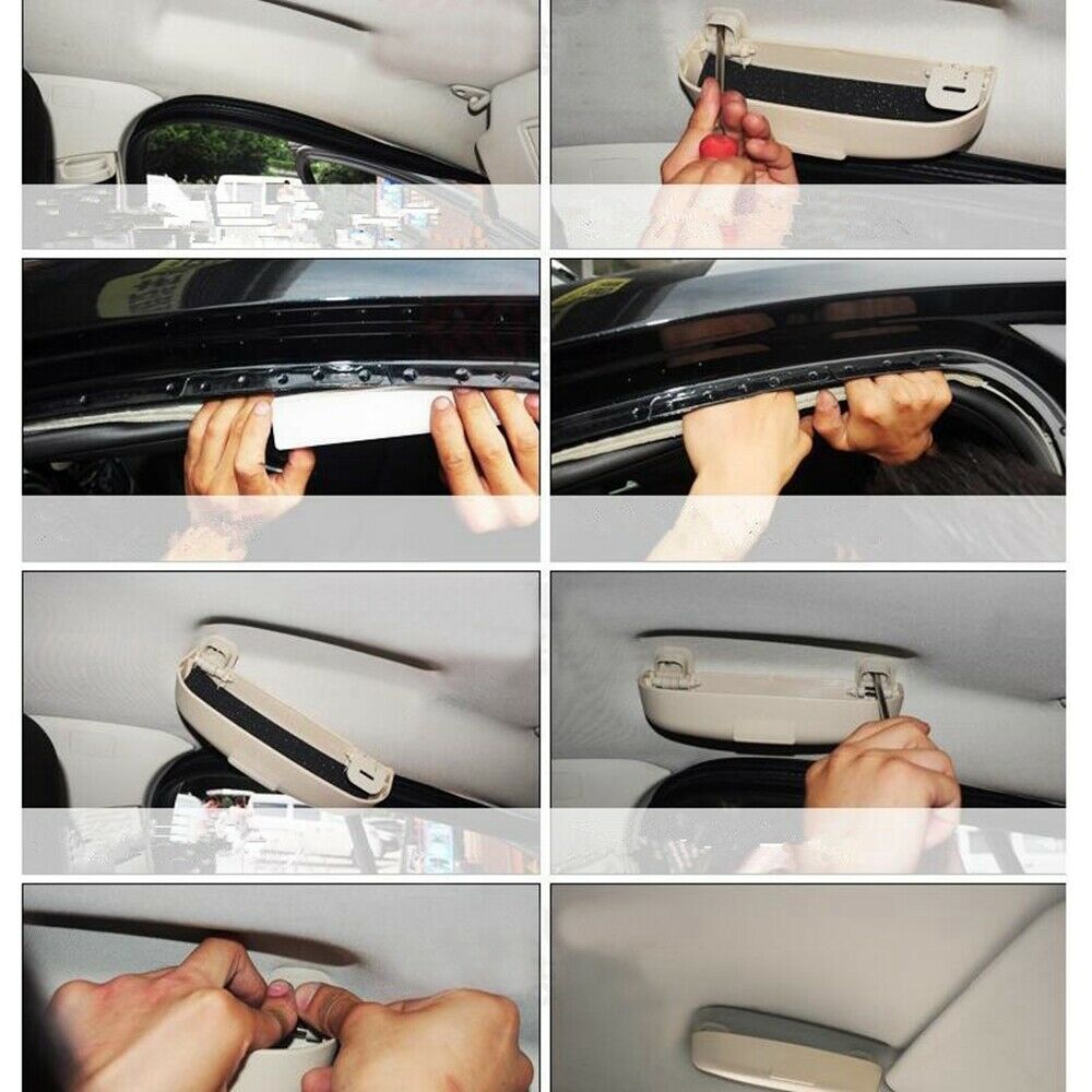 1 STÜCKE Universal Auto Sonnenbrillenhalter Brillenetui Käfig Aufbewahrungsbox Autos Interior Zubehör Auto Brillenhalter