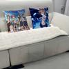 A-A Certain Scientific Railgun Stitch Lucky Dragon Pillow Cover Sofa Cushion Cover Home Room Decoration Children Gift