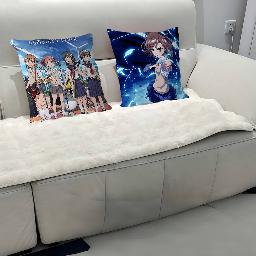 A-A Certain Scientific Railgun Stitch Lucky Dragon Pillow Cover Sofa Cushion Cover Home Room Decoration Children Gift