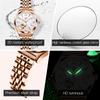OLEVS Women's Watches Elegant Luxury Rose Gold Original Automatic Mechanical Wristwatch for Lady Hollow Out Lover Movement New