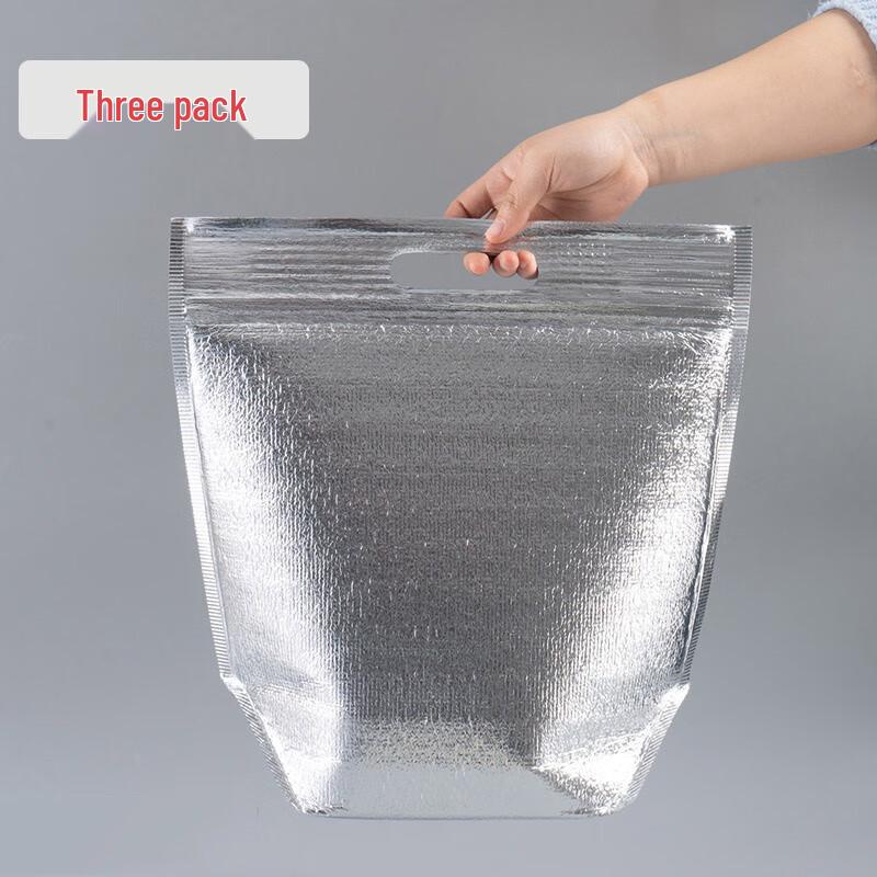 Self-Sealing Insulated Food Delivery Bag with Ice Packs