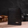 Textured Men's Wallet Made of Genuine Leather with Embossed CANPELLINI 21745 Black