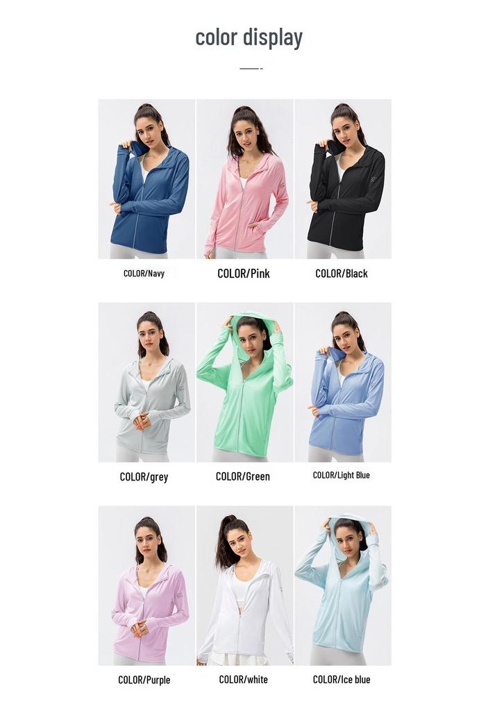 Women's Lightweight UPF50+ Sun Protection Jacket - Breathable, Summer Style