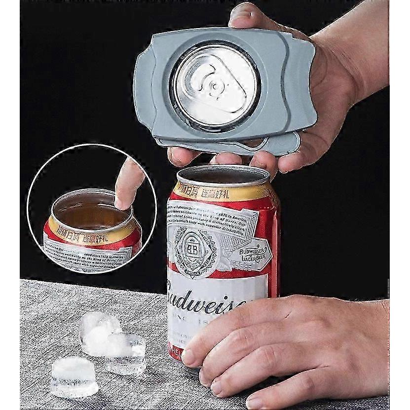 1er-Pack Dosenöffner Tragbar Starter Bier Getränkeöffner (grau)