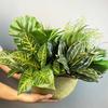 Elegant Fake Green Plant Leaves 13 Leaf Simulated Plants  Wedding Decor