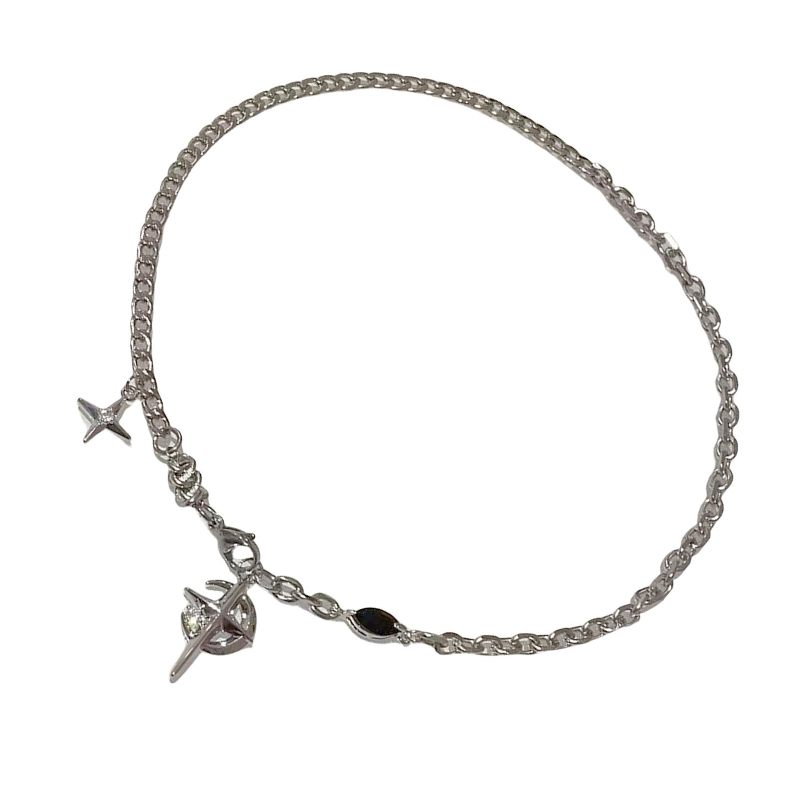

Загадочное ожерелье из черных драгоценных камней с дизайном звезд, портативное для модных женщин, ищущих уникальные модные аксессуары B