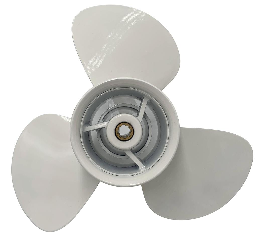 Elica per barca 11 3/4x7 Adatta per fuoribordo Yamaha 9.9HP-15HP 3 Pale Alluminio 8 Denti NO OEM: 69G-45943-00-00 11.75x7