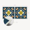 Self-Adhesive Vinyl Panel for Wall Decoration 100X50 Cm Floral Pattern with Symmetry