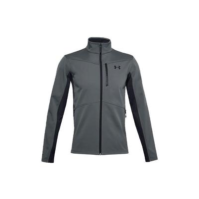 ColdGear® Infrared Logo Print Stand Collar Jacket Men Jacket Gray 1321438-012