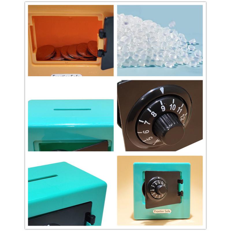 Cartoon ATM Mini Safe Piggy Deposit Bank Code Bank Household Ornaments Banknote Box Cash Saving Storage Christmas Gift