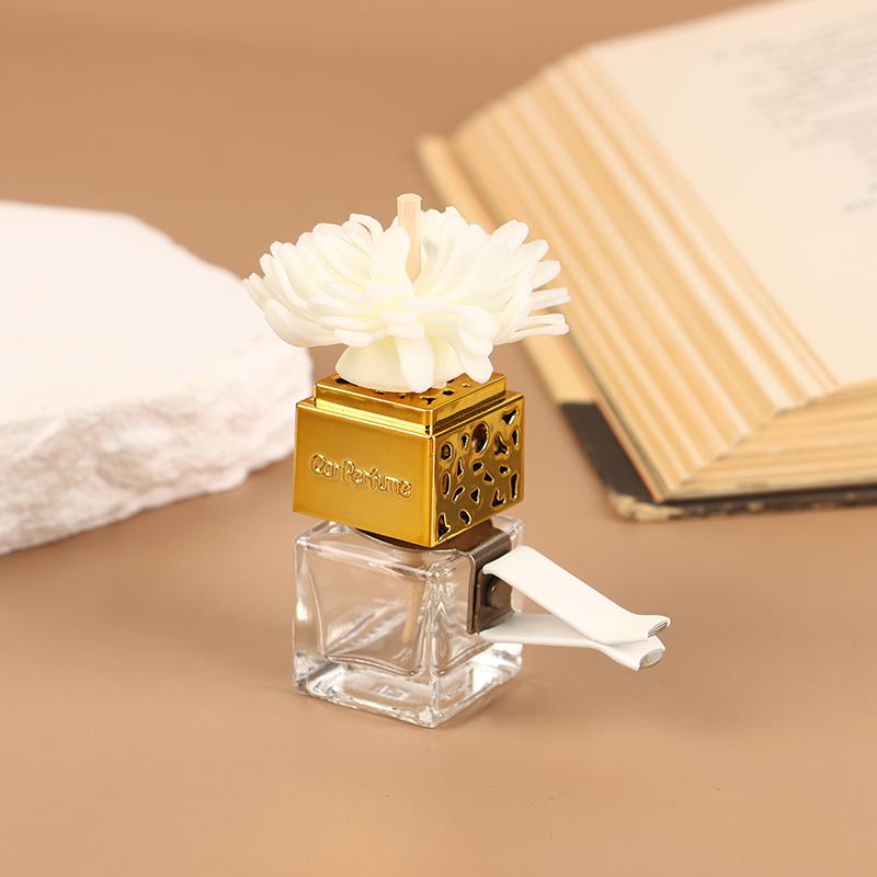 1 Stück Autozubehör Auto Duft Leere Glasflasche Clip Auto Lufterfrischer Flasche Parfüm Clip Lüftungsauslass Aromatherapie
