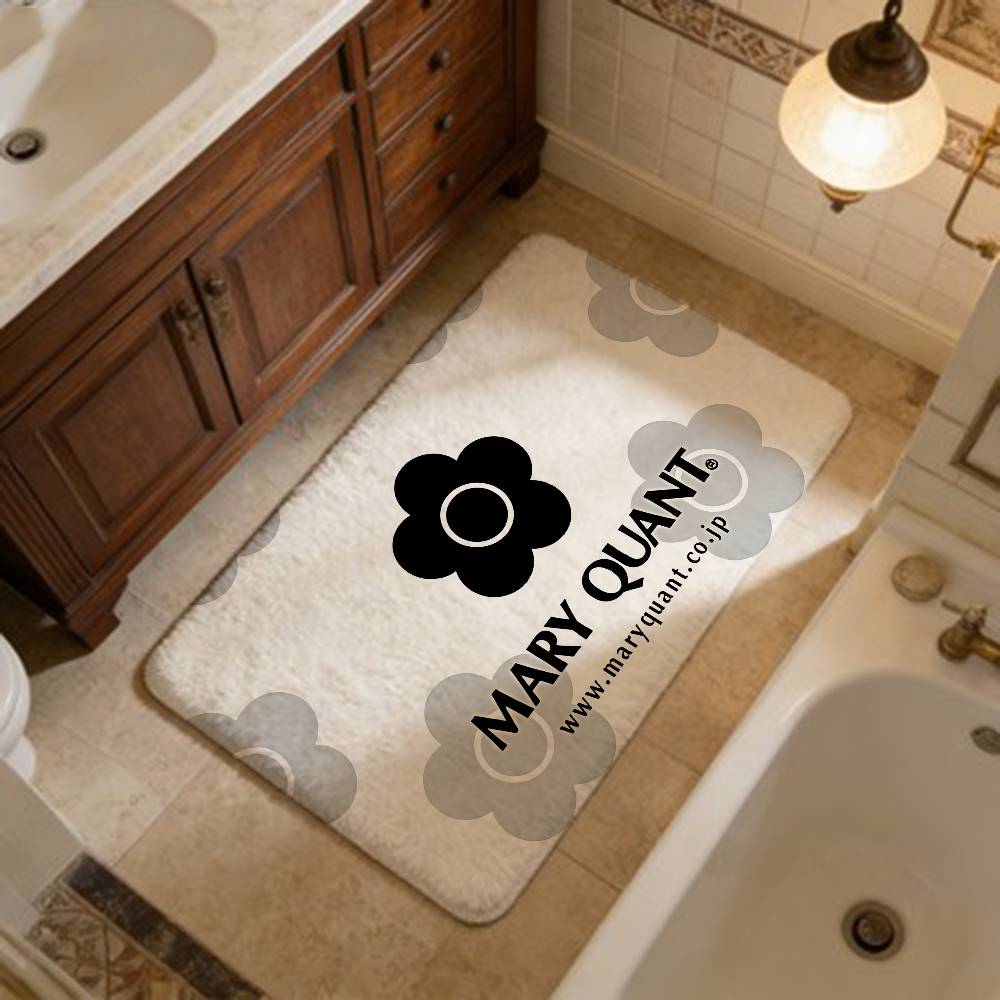 Fashion M-Mary-Q-Quants Floor Mat Cheaper Anti-slip Modern Living Room Balcony Printed Bedside Mats