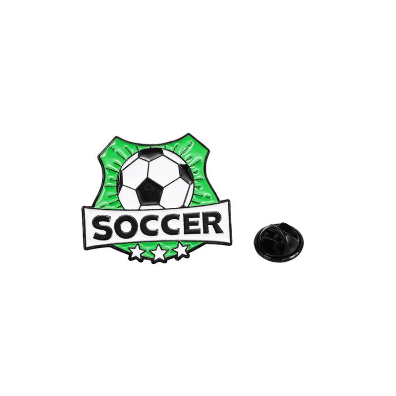 US, Canada and Mexico World Cup Football Brooch Cute Cartoon Alloy Oil Drip Personalized Backpack Accessories Sports Badges